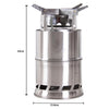 Stainless Steel Portable Light Wood Stove