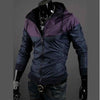 Men Windbreak Jackets Color Matching Active