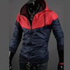 Men Windbreak Jackets Color Matching Active