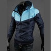 Men Windbreak Jackets Color Matching Active