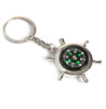 Wheel Ruder Compass Keychain